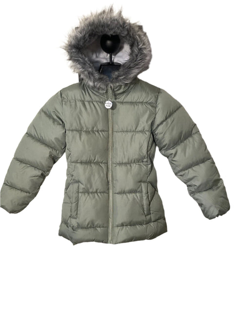 R Rothschild Girl's Green Puffer Faux Fur Coat |R Rothschild In Lebanon