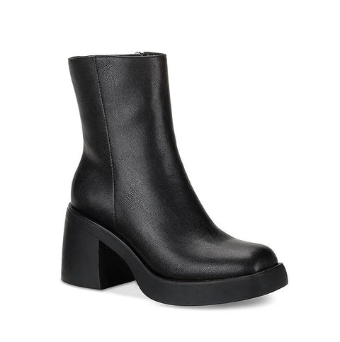 Sun Stone Women's Black Chunky Heeled Ankle Boots | Sun Stone in Lebanon