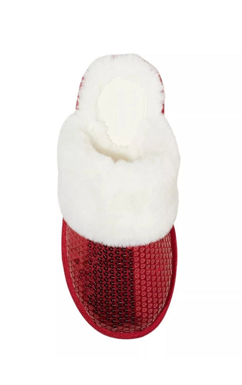 Auden Women's Red Sequin Scuff Slippers |Auden In Lebanon