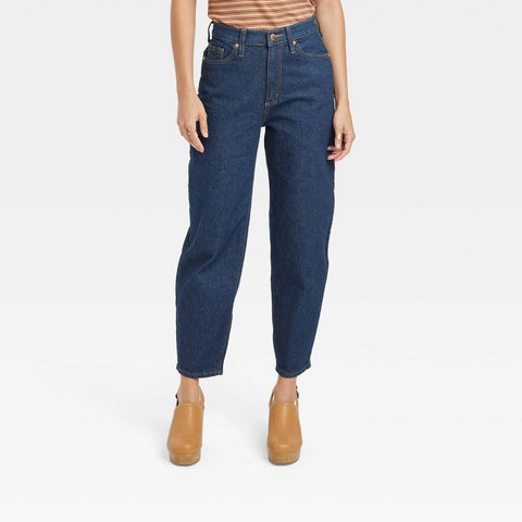 Universal Thread Women's Navy Super-High-Rise Tapered Balloon Jeans |Universal Thread In Lebanon