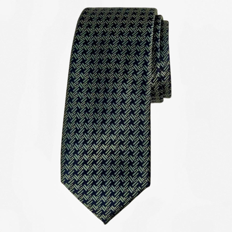 Alfani Men's Dark Green Tolbert Patterned Slim Narrow Tie | Alfani In Lebanon