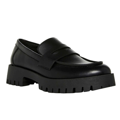 Steve Madden Women's Black Course Lug Loafer Shoes | Steve Madden In Lebanon