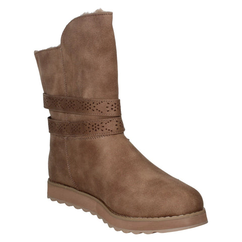 Skechers Women's Beige Memory Foam Flat Boots |Skechers In Lebanon