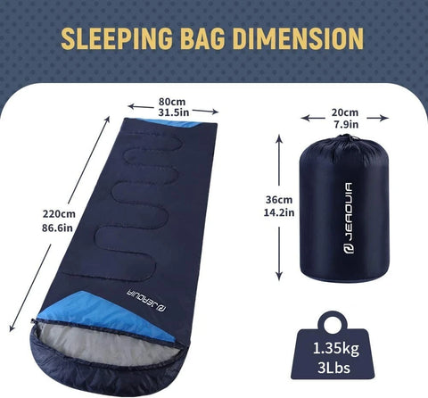 Jeaouia Navy Blue Warm Camping Hiking Outdoor Travel Hunting Sleeping Bag | Jeaouia In Lebanon