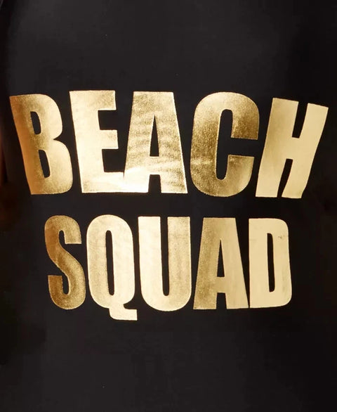California Waves Women's Black Beach Squad Graphic One-Piece Swimsuit | California Waves In Lebanon