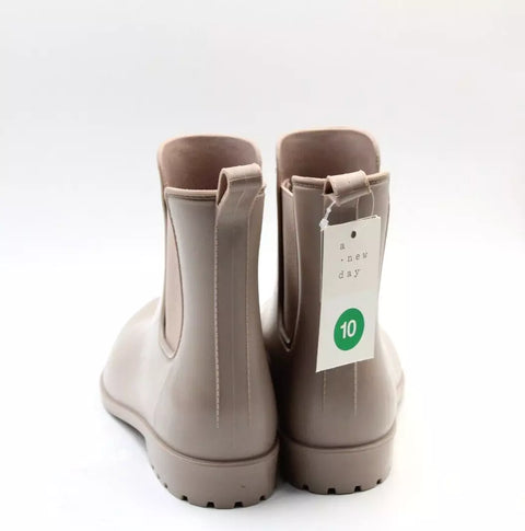 A New Day Women's Beige Chelsea Rain Boots |A New Day In Lebanon