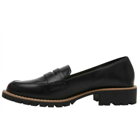 Dolce Vita Crisp Slip-On Lug Loafers Black
