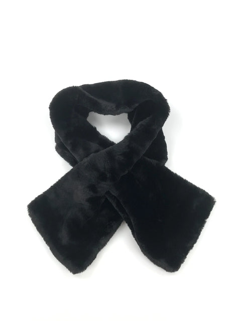 Apparis Women's Black Bambi Faux Fur Scarf | Apparis In Lebanon