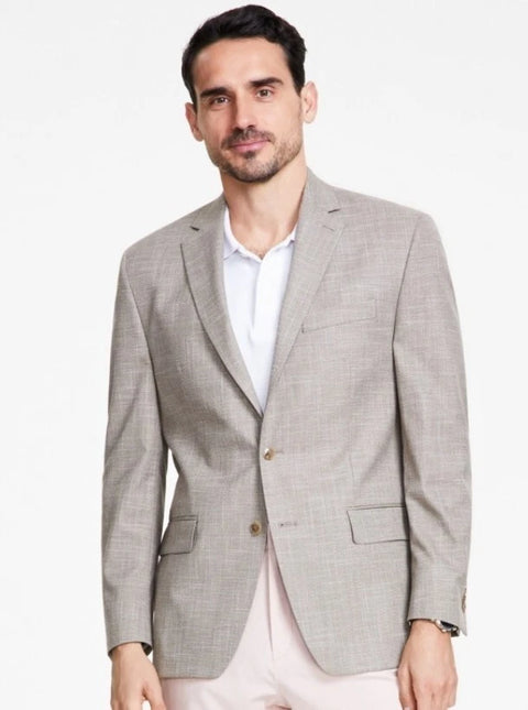 Michael Kors Men's Tan Classic-Fit Solid Blazer|Michael Kors In Lebanon