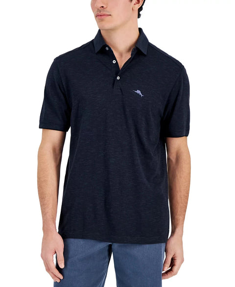 Tommy Bahama Men's Navy Portola Point Space-Dyed Stripe Polo T-Shirt | Tommy Bahama in Lebanon