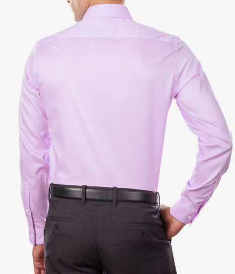 Michael Kors Men's Light Purple Regular-Fit Pink Long-Sleeve Dress Shirt |Michael Kors In Lebanon