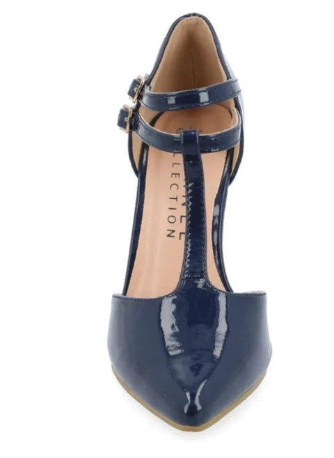 Journee Collection Women's Navy Tru Pointed Toe High Stiletto Pumps Heels | Journee Collection in Lebanon