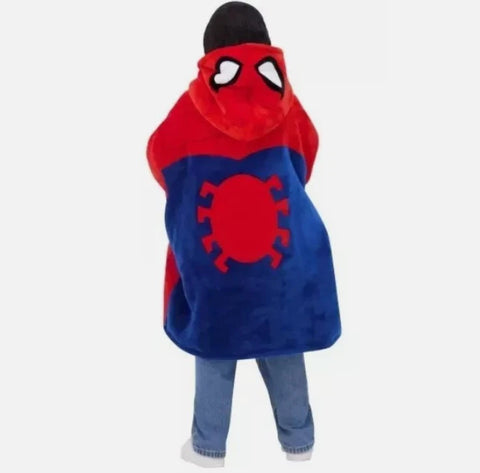 Marvel Boy's Red & Navy Spider Man Big Hoodie |Marvel In Lebanon
