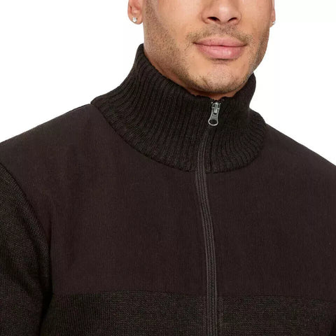 Izod Men's Brown Long Sleeve Full Zip Lined Jacket |Izod In Lebanon