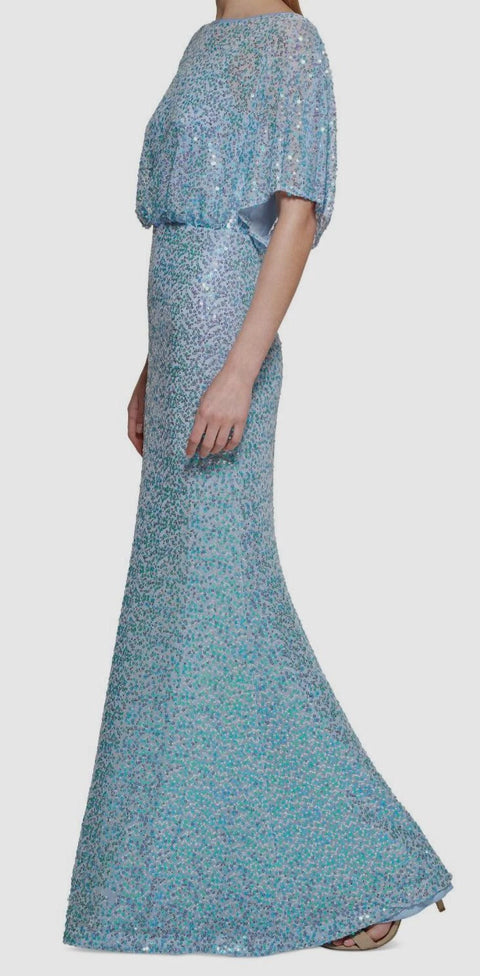 Vince Camuto Women's Baby Blue Boat-Neck Dress |Vince Camuto In Lebanon
