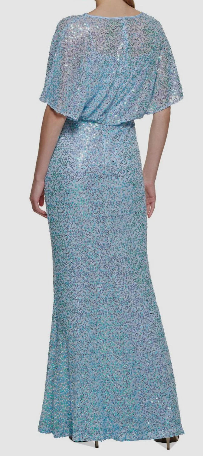 Vince Camuto Women's Baby Blue Boat-Neck Dress |Vince Camuto In Lebanon