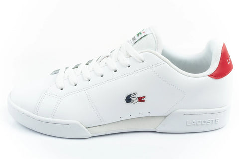 Lacoste Men's White Carnaby Cup Leather Sneakers | Lacoste In Lebanon
