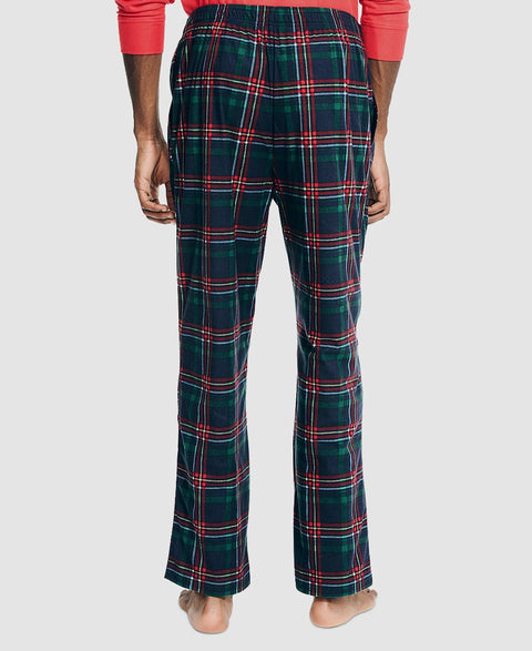 Nautica Men's Navy Classic-Fit Plaid Fleece Pajama Bottom | Nautica In Lebanon