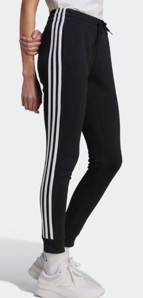 Adidas Women's Black & White Essentials Lifestyle 3-Stripes Sweatpants | Adidas In Lebanon