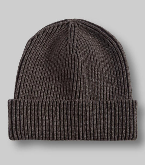 Alfani Men's Dark Gray & Black Two Tone Plated Rib Knit Cuffed Beanie Hat | Alfani In Lebanon