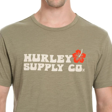Hurley Men's Green Graphic Classic Fit T-Shirt | Hurley In Lebanon