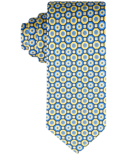 Tommy Hilfiger Men's Yellow & Blue Printed Regular fit Necktie |Tommy Hilfiger In Lebanon