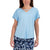 Tranquility Women's Light Blue Short Sleeve V-neck T-Shirt