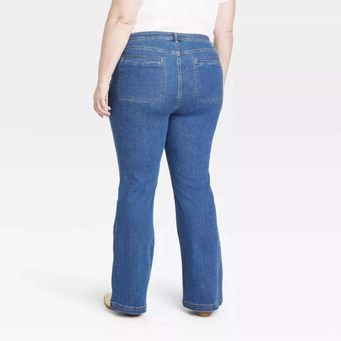 Knox Rose Women's Plus  Size High-Rise Flare Jeans | Knox Rose In Lebanon