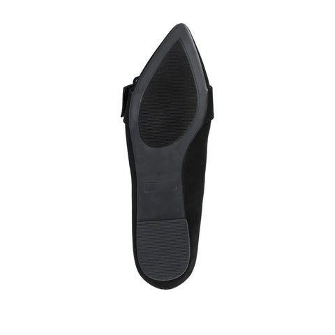 Journee Collection Women's Black Suede Audrey Flat |Journee Collection In Lebanon