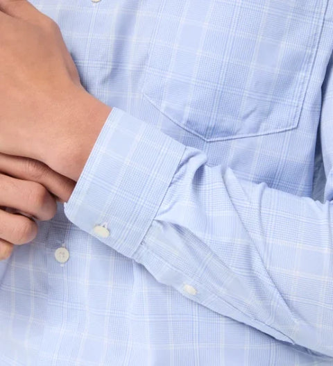 Kirkland Signature Men's Light Blue Performance Sport Shirt | Kirkland Signature In Lebanon