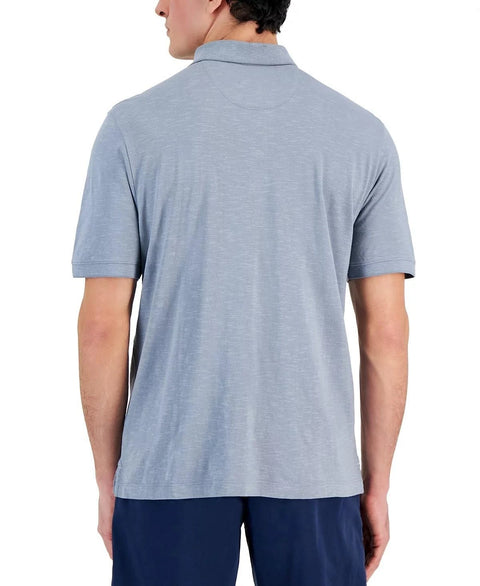 Tommy Bahama Men's Gray  Portola Point Space-Dyed Stripe Polo T-Shirt |Tommy Bahama in Lebanon