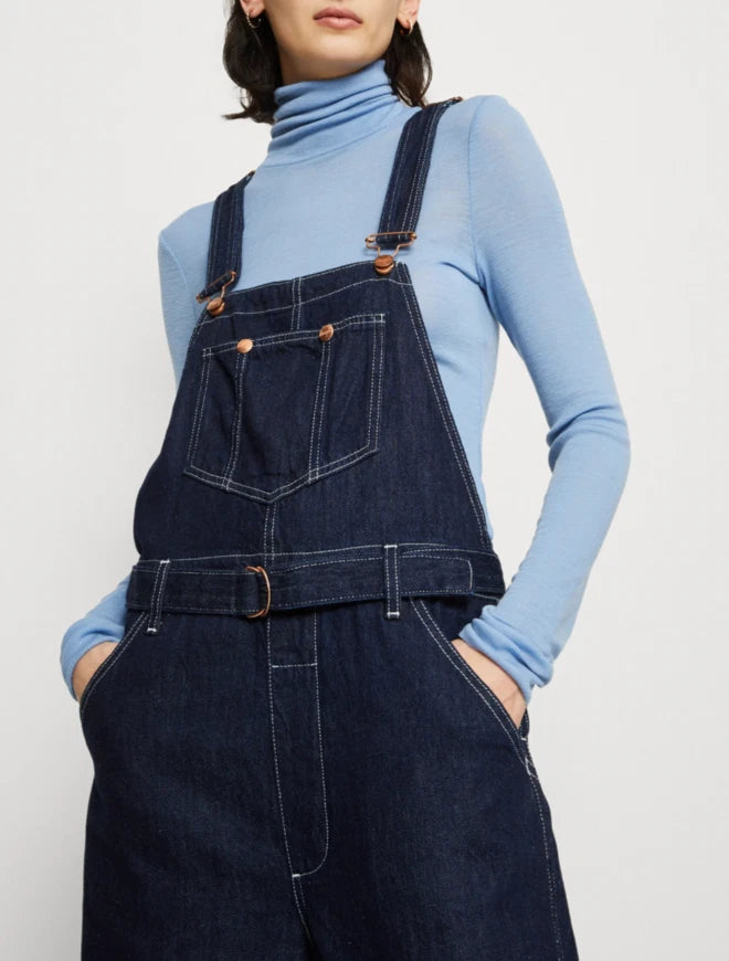 Wrangler Women's Navy Casey Jones Straight Leg Bib Overalls|Wrangler In Lebanon