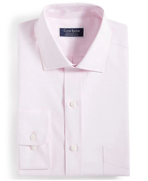 Club Room Men's Light Pink Performance Regular-Fit Shirt |Club Room In Lebanon