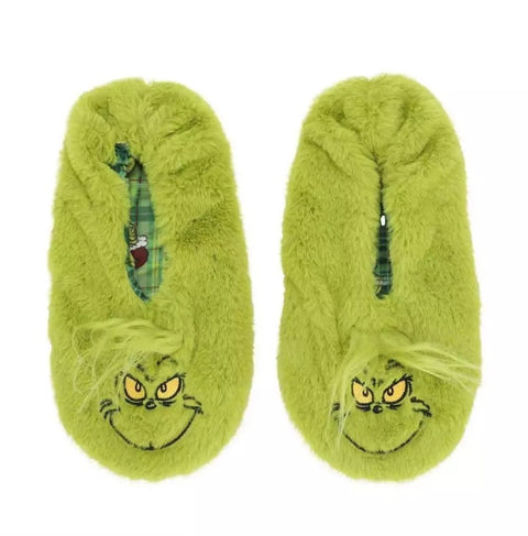 Bioworld "The Grinch" Women's Faux Fur Slipper Socks Grippers | Bioworld In Lebanon