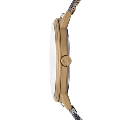 Armani Exchange Men's Three-Hand Camo Pattern Stainless Steel Mesh Watch | Armani Exchange In Lebanon