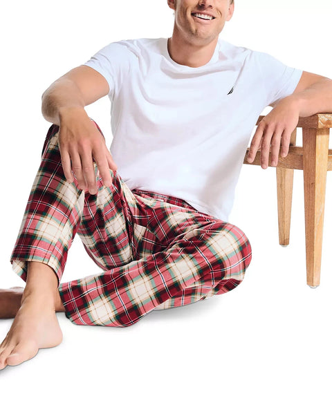 Nautica Men's Multicolor Marshmallow Cozy Fleece Plaid Pajama Bottom | Nautica In Lebanon