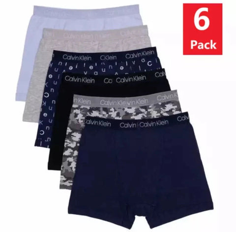 Calvin Klein Boy's Multicolor Cotton Stretch 6 Pack Boxer | Calvin Klein In Lebanon