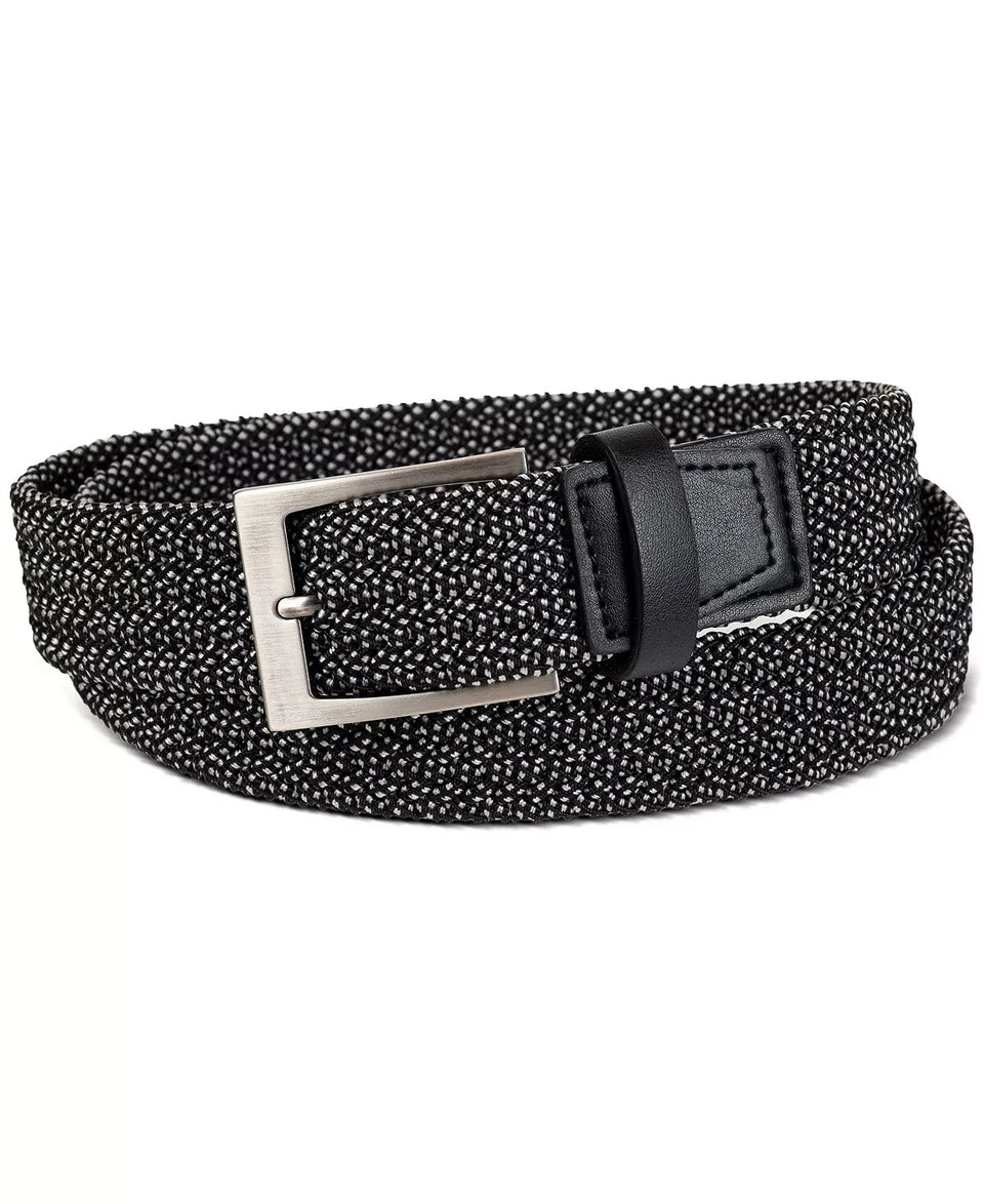 Alfani Men's Black Stretch Braided Cord Belt | Alfani In Lebanon