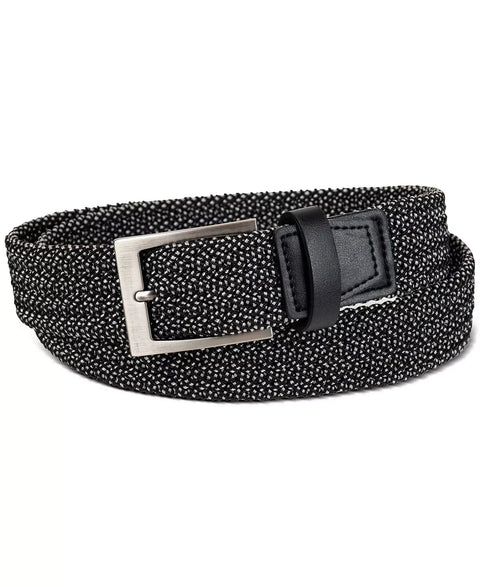 Alfani Men's Black Stretch Braided Cord Belt | Alfani In Lebanon