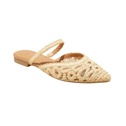 A New Day Women's Tan Vienna Raffia Woven Mule Slipper |A New Day In Lebanon
