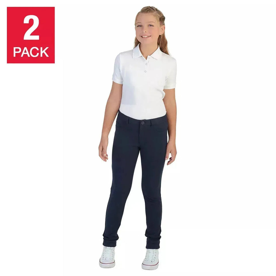 French Toast Girl's Navy Blue Knit Pant 2 Pack | French Toast in Lebanon