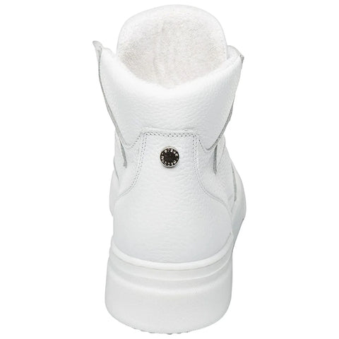 Steve Madden Women's White Leather Danoi Sneakers  | Steve Madden In Lebanon