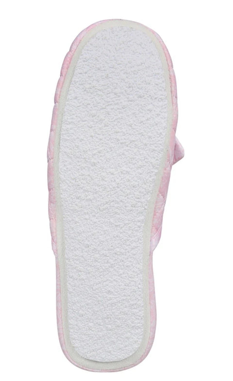 Charter Club Women's Pink Gingham-Print Bow-Top Slippers | Charter Club In Lebanon