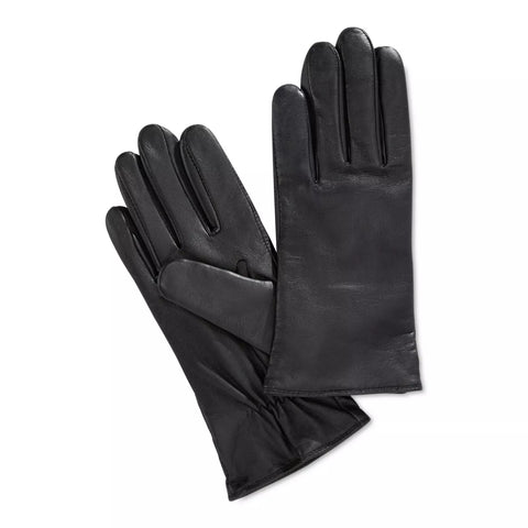Charter Club Women's Black Tech Palm Leather Gloves |Charter Club In Lebanon
