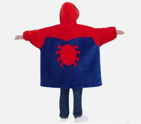 Marvel Boy's Red & Navy Spider Man Big Hoodie |Marvel In Lebanon