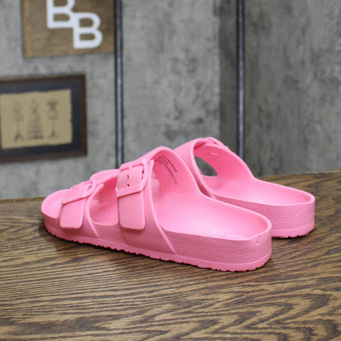 Shade & Shore Women's Pink Flat Slippers | Shade & Shore In Lebanon