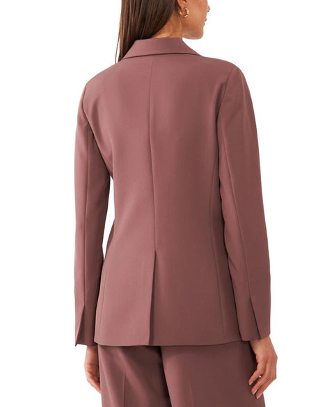 1.State Women's Washed Purple Straight-Fit One-Button Tuxedo Blazer | 1.State In Lebanon