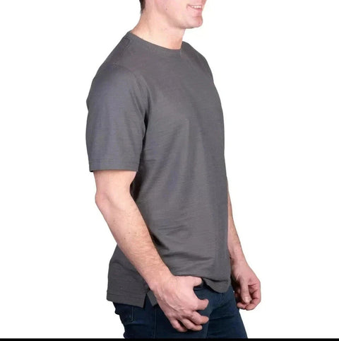 Kirkland Signature Men’s Dark Grey Pima Cotton Slub T-Shirt | Kirkland Signature In Lebanon
