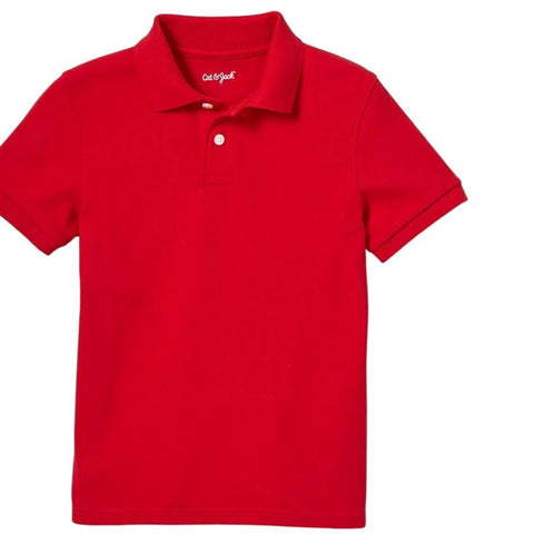 Cat & Jack  Boy's Red Polo Neck T-Shirt | Cat & Jack In Lebanon