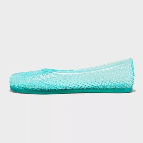 Wild Fable Women's Turquoise Green Isabella Jelly Flats | Wild Fable In Lebanon